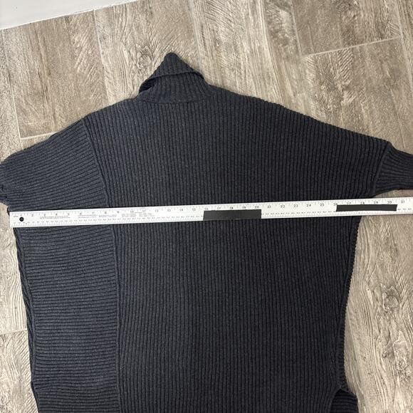 CABI Cocoon Cardigan Slouchy Ribbed Knit Minimalist Lagenlook Slate Gray S - Picture 10 of 12